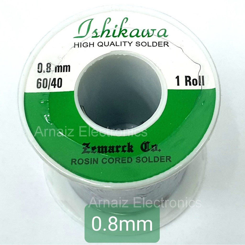 Ishikawa Soldering Lead 0.8mm QUICK MELT 60/40 Tin Lead Rosin Core Solder Soldering Ichikawa Welding