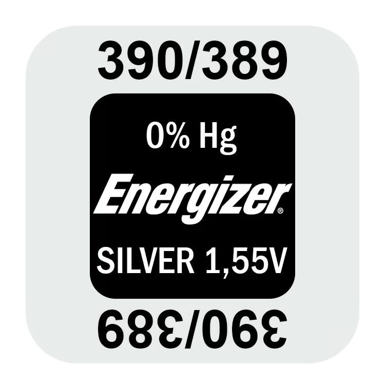 Energizer 390 389 (1pc) 1.55v Silver Oxide Button Cell Battery Mercury Free 390/389 SR54 SR1130SW
