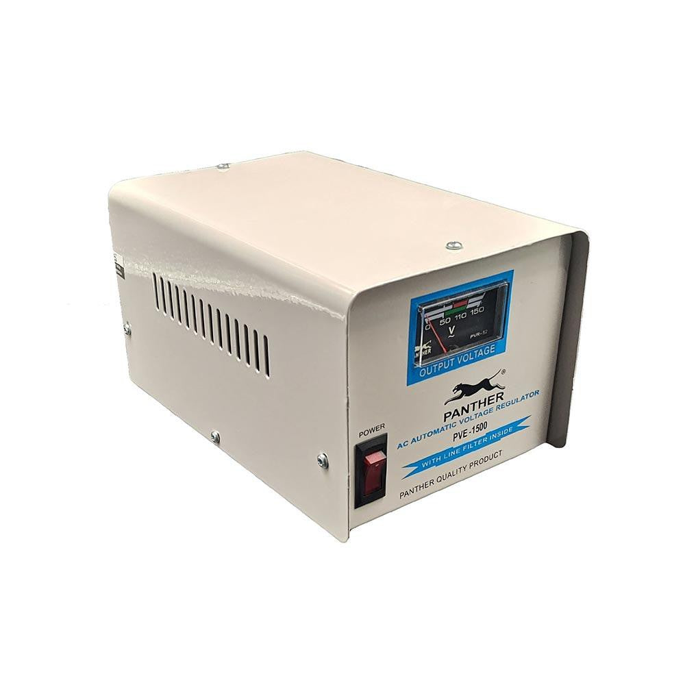 Panther AVR 1500W Relay Type Automatic Voltage Regulator PVE-1500 PC Computer Desktop Laptop TV AVR