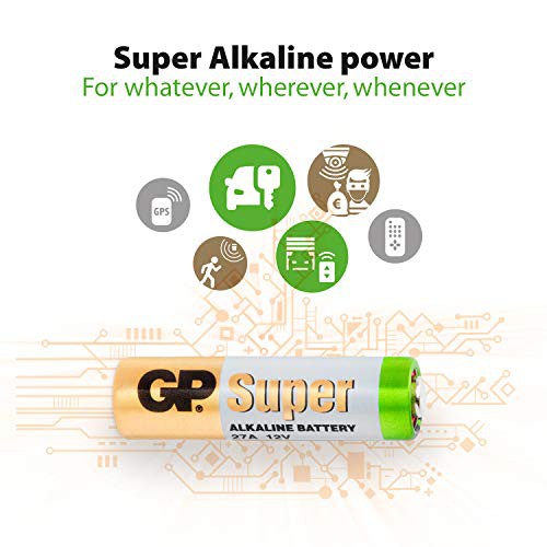 GP 27A 12V (1 Piece) High Voltage Alkaline 7A, 8LR732, A27, GP27A, L828, MN27