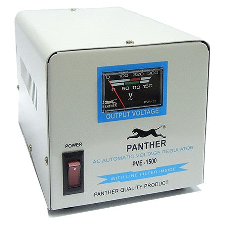 Panther AVR 1500W Relay Type Automatic Voltage Regulator PVE-1500 PC Computer Desktop Laptop TV AVR