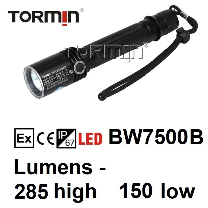 Tormin LED Explosion proof Flashlight Weather proof Rechargeable Flash Light BW7500 LED Torch Light