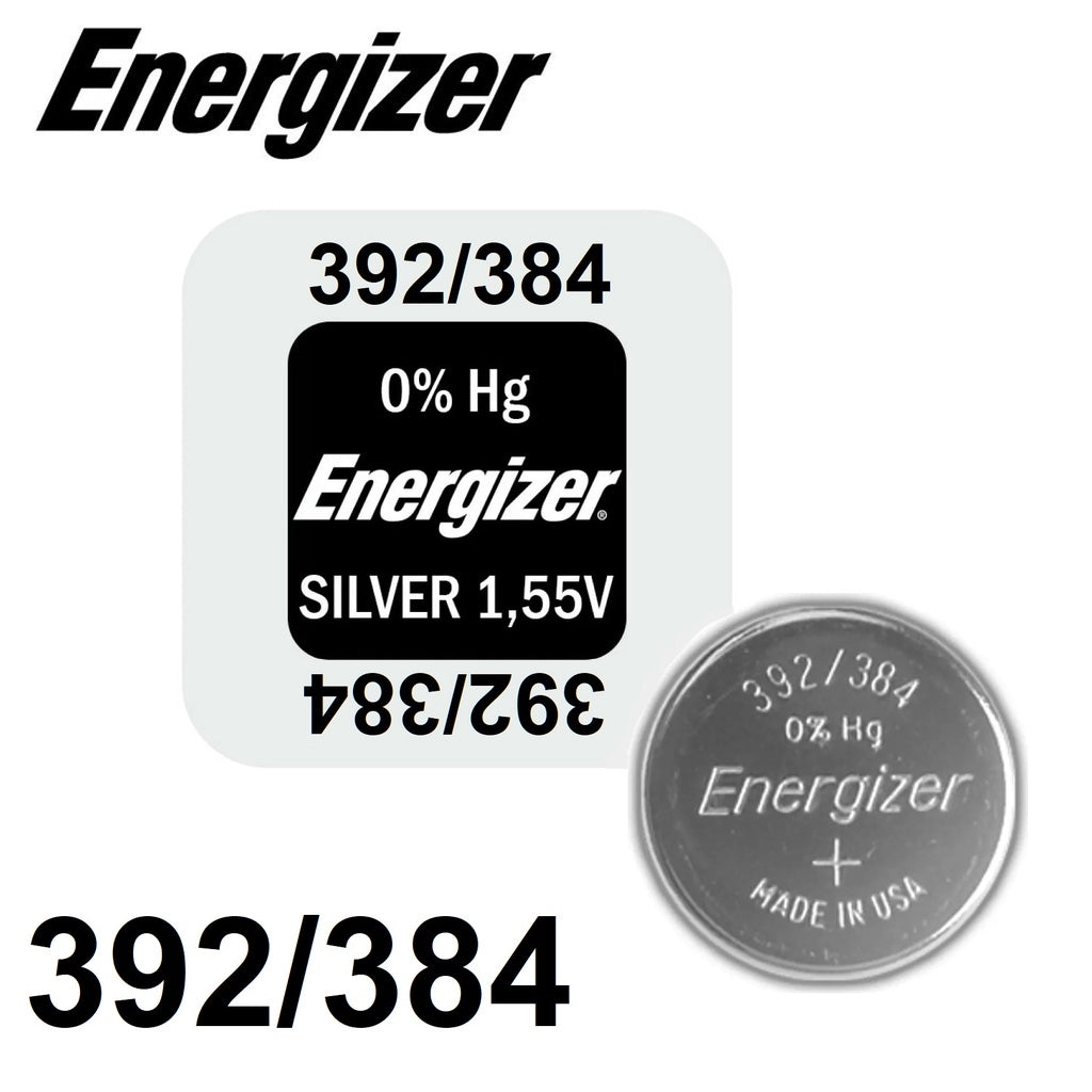 Energizer 392 384 (1pc) 1.55v Silver Oxide Button Cell Battery Mercury Free 392/384 SR736W SR36SW