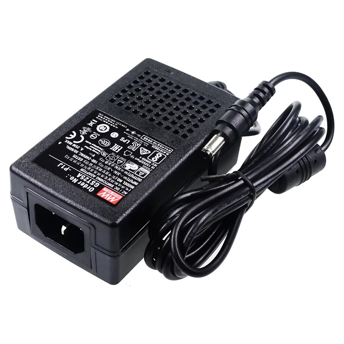 Mean Well GST25A12-P1J AC/DC Switching Adaptor 12V 25W 1.08A Plug-In Industrial Adapter LED Meanwell