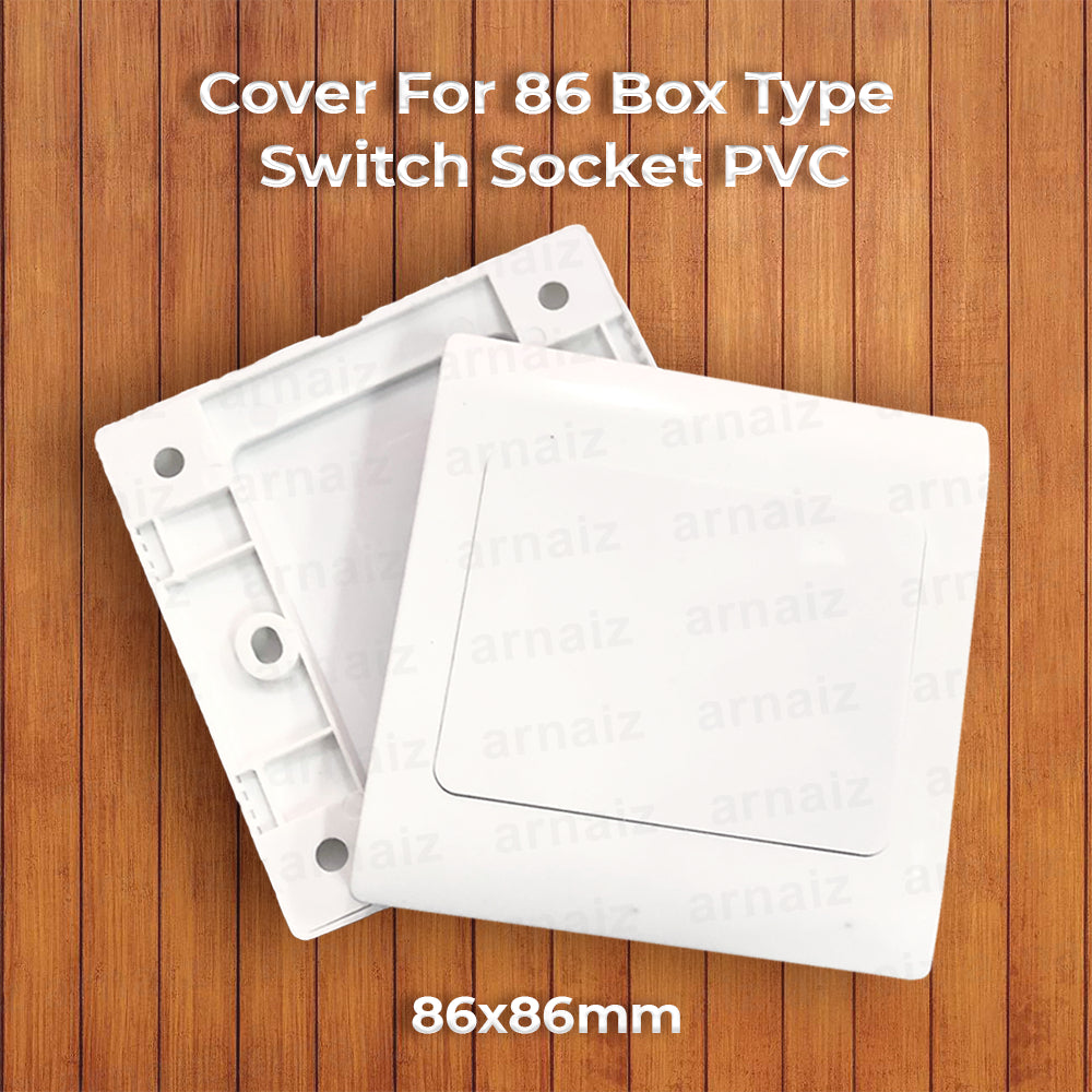 Cover For 86 Box Type (1pc) Switch Socket PVC 86x86 Cover 86HS50 86HM35 86 Junction Switch Box Cover