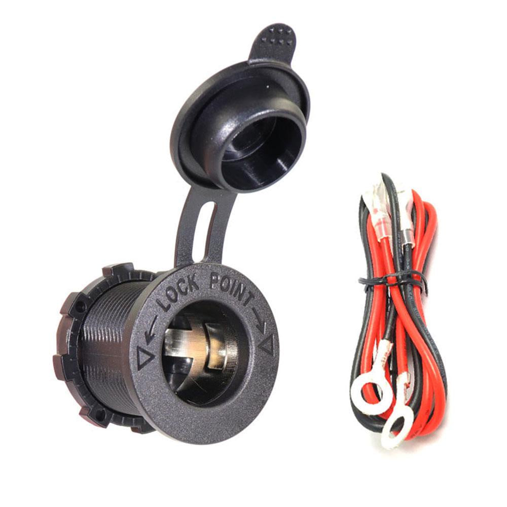 Cigarette Lighter Socket Power Plug Outlet with Wire 12V 24V Car Motorcycle Boat Waterproof Female