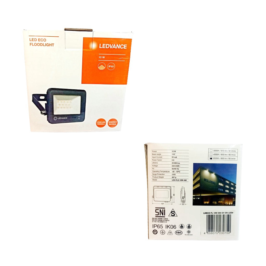 Ledvance Led Floodlight 10W Daylight LDV-FLE-10W-AM IP65 Spotlight Outdoor Floodlight 10Watts 6500K