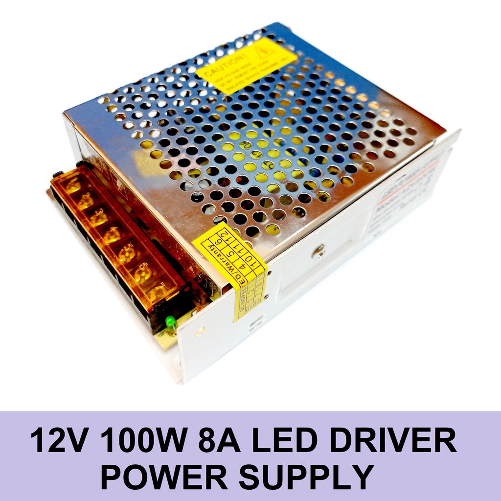 Led Power Supply 12V 100W 8.3A Regulated Switching Power Supply Transformer 220V AC To DC Led Strip