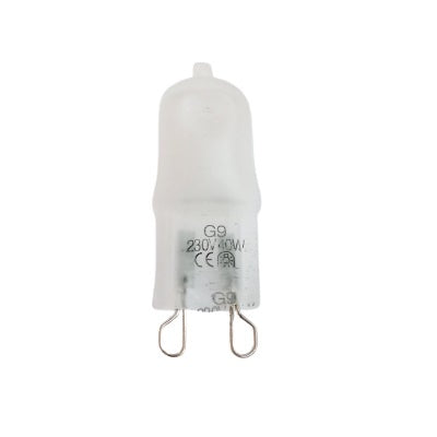 G9 40W 220V 230V Halogen Peanut Bulb Frosted Housing Light Bulb JCD Loop Pin Dimmable Energy Saving