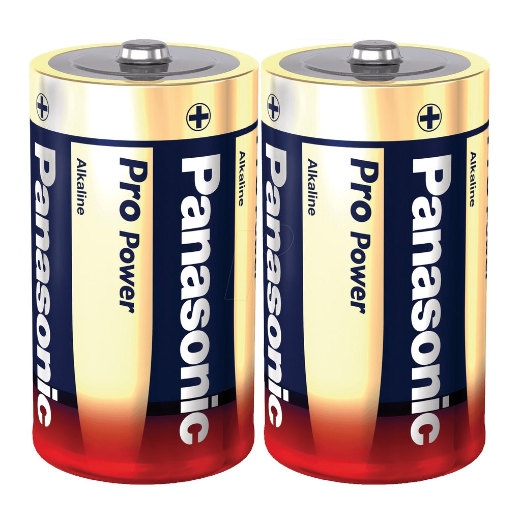 Panasonic Size D Pro Power Batteries (2 pcs) LR20 Panasonic D Alkaline Battery Original Panasonic