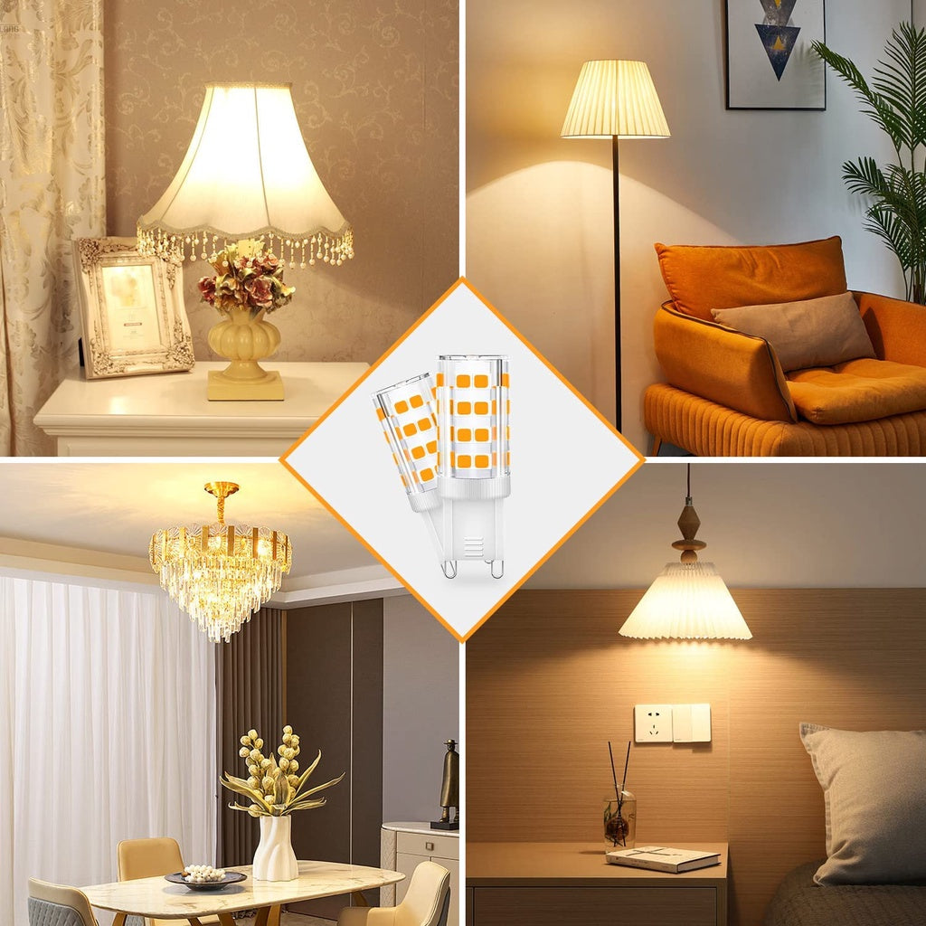 Led Bulb G9 3.5W 2700K 220-VAC Clear Type 220V Warm White Capsule Light Non-dimmable for Chandelier