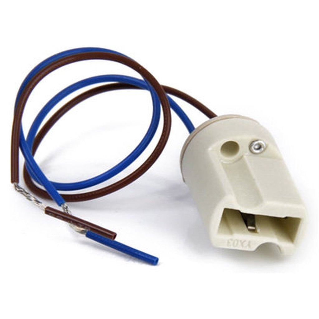 G9 Lamp Holder G9 Ceramic Socket Cable Connection Socket Adapter halogen Blue and Brown Teflon wire