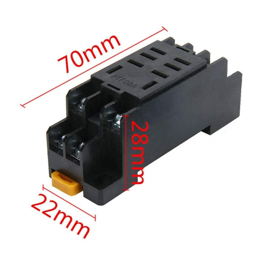 Socket PTF-08A 8 Pin Relay Socket Base For LY2J LY2NJ HH62P JYR-L2 Relay Socket PTF08A Relay Base