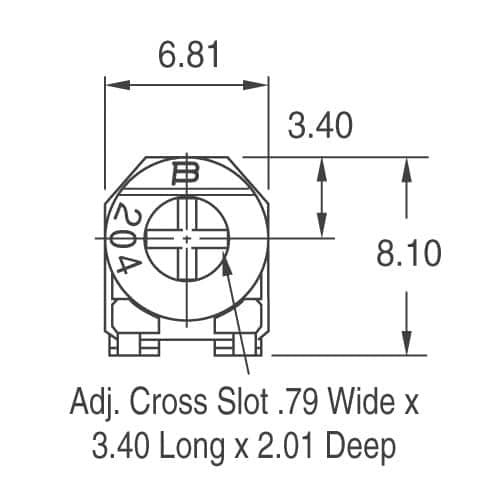 3306P-1-502 Trimmer 5K Round Trimpot Trimming Potentiometer Single Turn 5 Kohm Through Hole 1 Turns