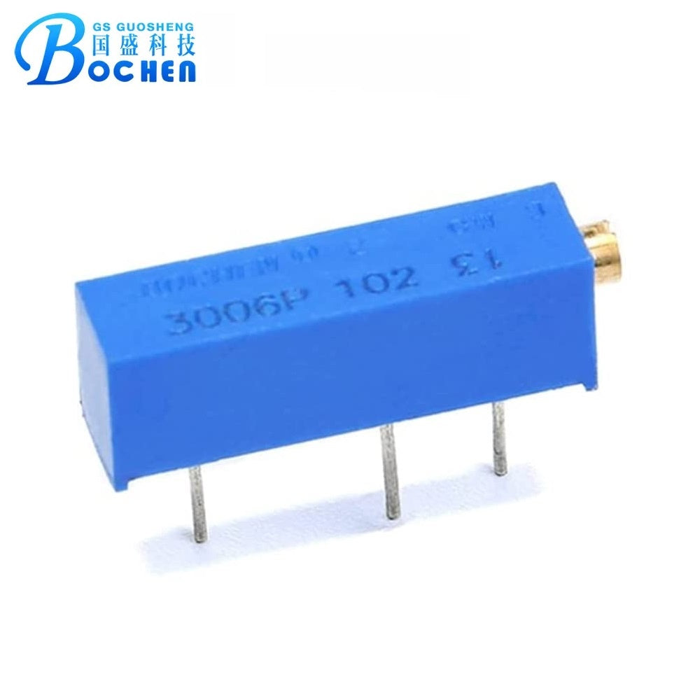 Bochen Trimpot 3006P 1K 1kΩ Through Hole Trimmer Potentiometer 0.75W Side Adjust Bochen 3006 1 KOhm