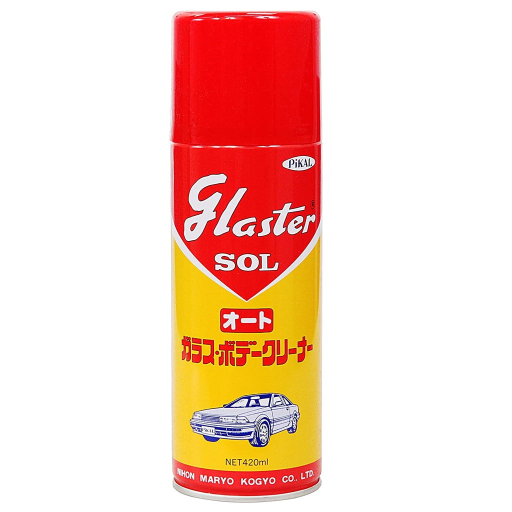 PiKal Glaster Sol Glass and Body Cleaner 14.2fl 420ml Aerosol Can For Glass body and plastic cleaner
