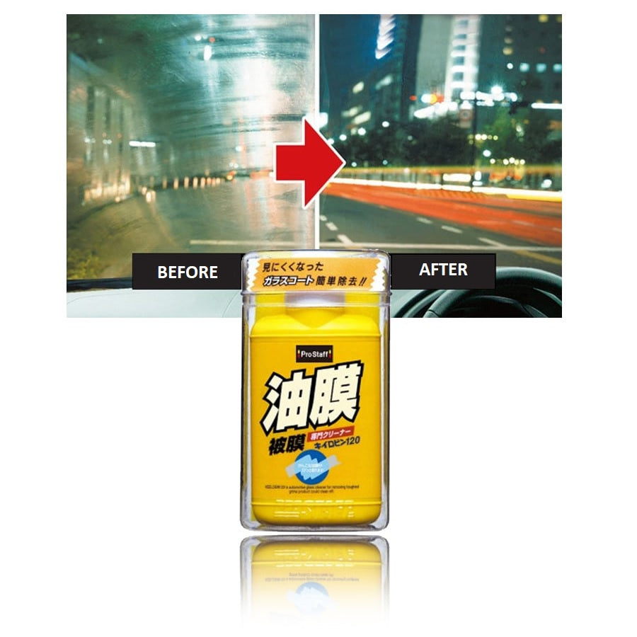 Prostaff Windshield Cleaner Yellow Bottle Abrasive 100g Automotive Glass Cleaner Water Spot Remover