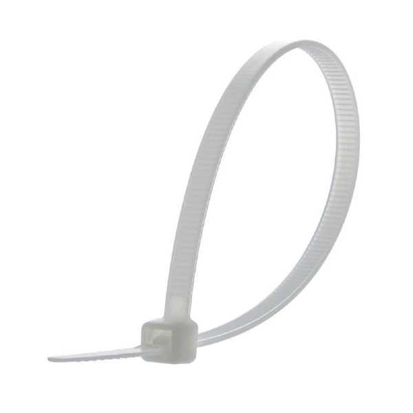 CHS Cable Tie 250 X4 (10"X3.6MM)100pcs White Nylon Cable Zip Tie Straps for Bike Car Cord Management