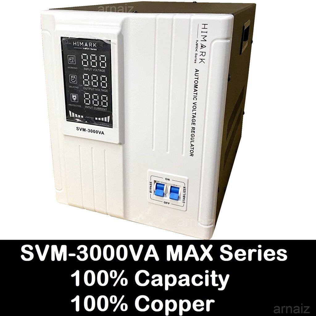 Himark 3000W AVR Automatic Voltage Regulator 3000VA Servo Motor Type 3KVA AVR Time Delay Power On