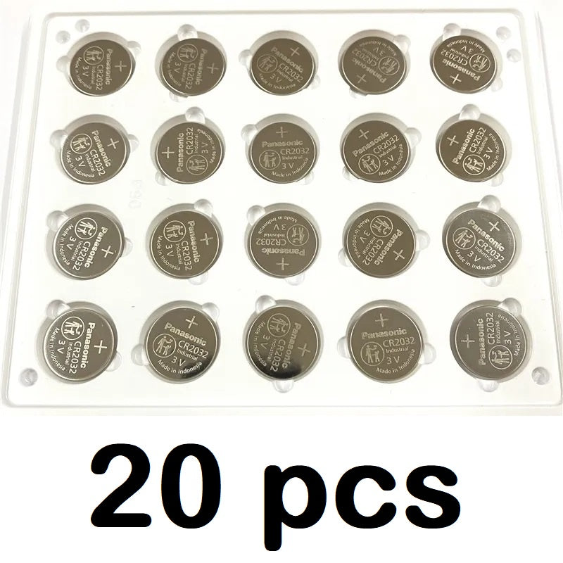 Panasonic CR2032 (5-20 pcs) Bulk Packing ECR2032 2032 Lithium Coin Cell Button Battery 3V 3 volts