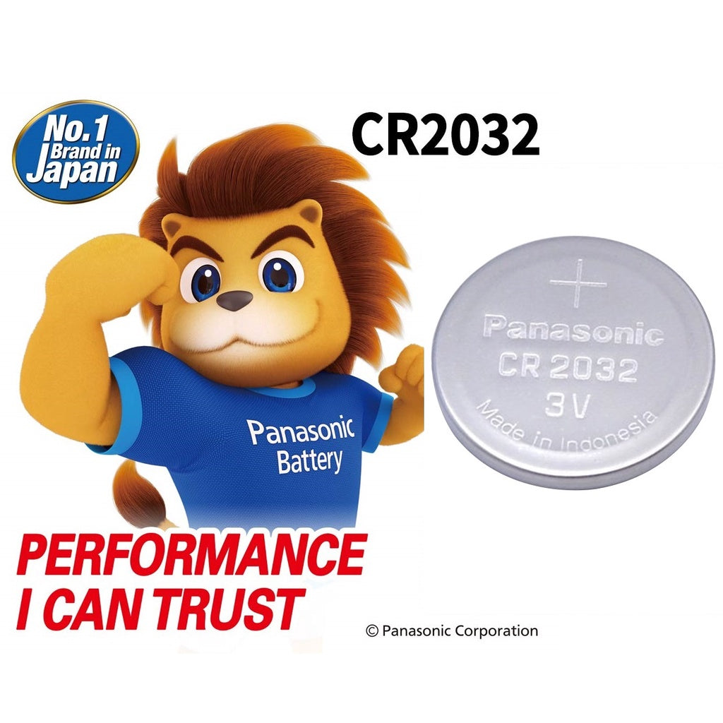 Panasonic CR2032 (5-20 pcs) Bulk Packing ECR2032 2032 Lithium Coin Cell Button Battery 3V 3 volts