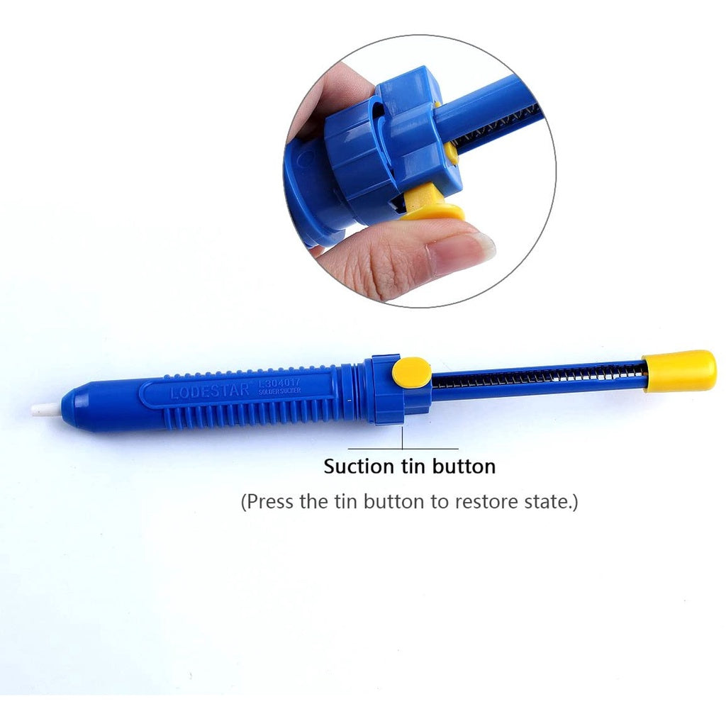 LQD Desoldering Pump Strong Tin Absorber Ax-108 Manual PVC Desoldering Soldering Tool Suction Tin
