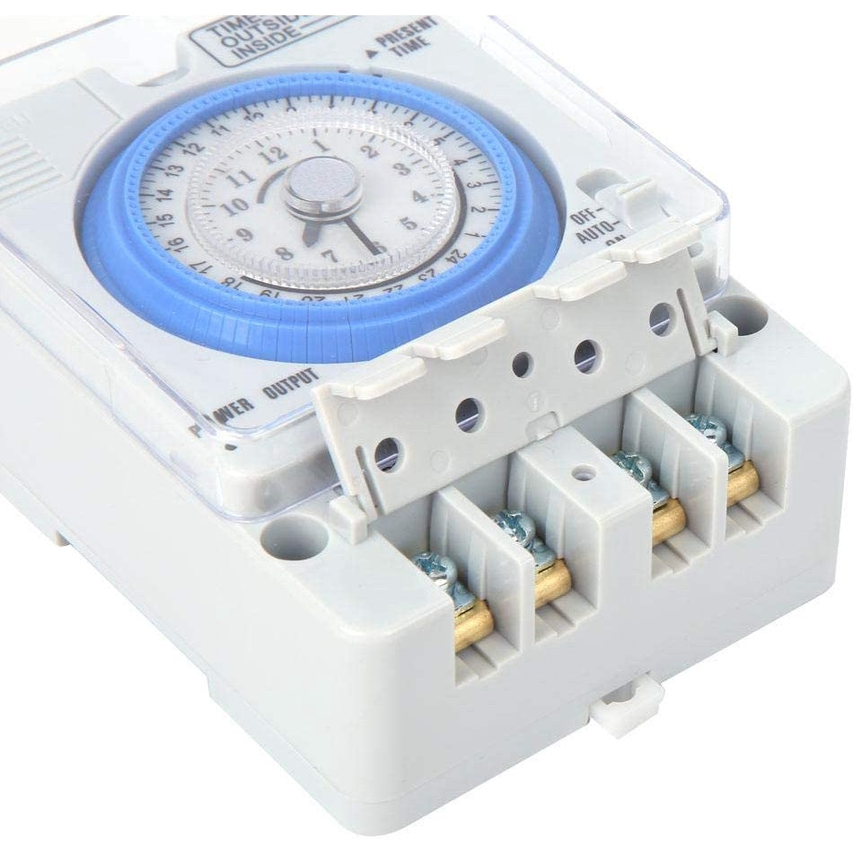 Daily Timer TB-35N With Back Up Battery Timer Switch 15 Min 24 Hrs AC100-240V 15A Non Power Failure