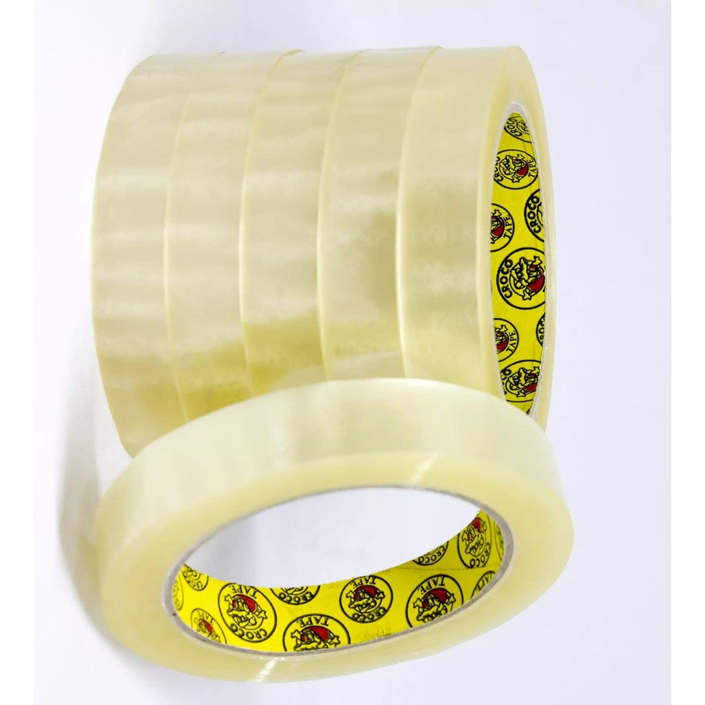 Crocodile Transparent Tape (1 pc) 24mm x 25 yards Sticky Clear Tape Stationery Tape 1 inch