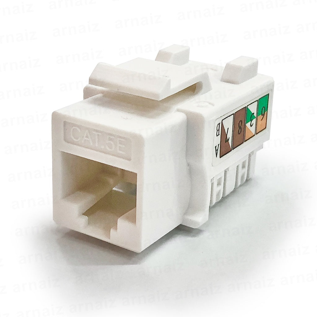 CAT5E RJ45 Keystone Jack Modular Jack Network Dual IDC RJ45 UTP Cat5e Jack Module Information Outlet