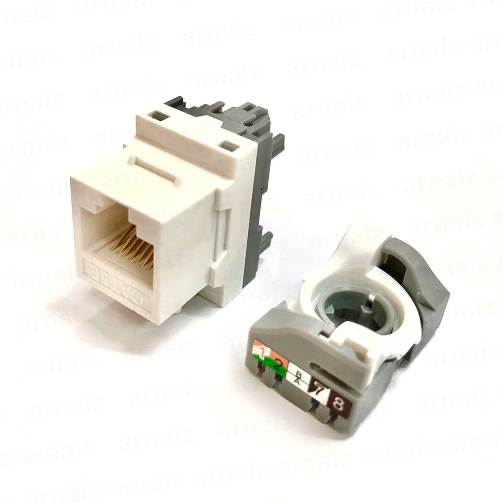 CAT5E IO Keystone Tool Less Tool Free Jack Connector Module RJ45 UTP Modular Jack Information Outlet
