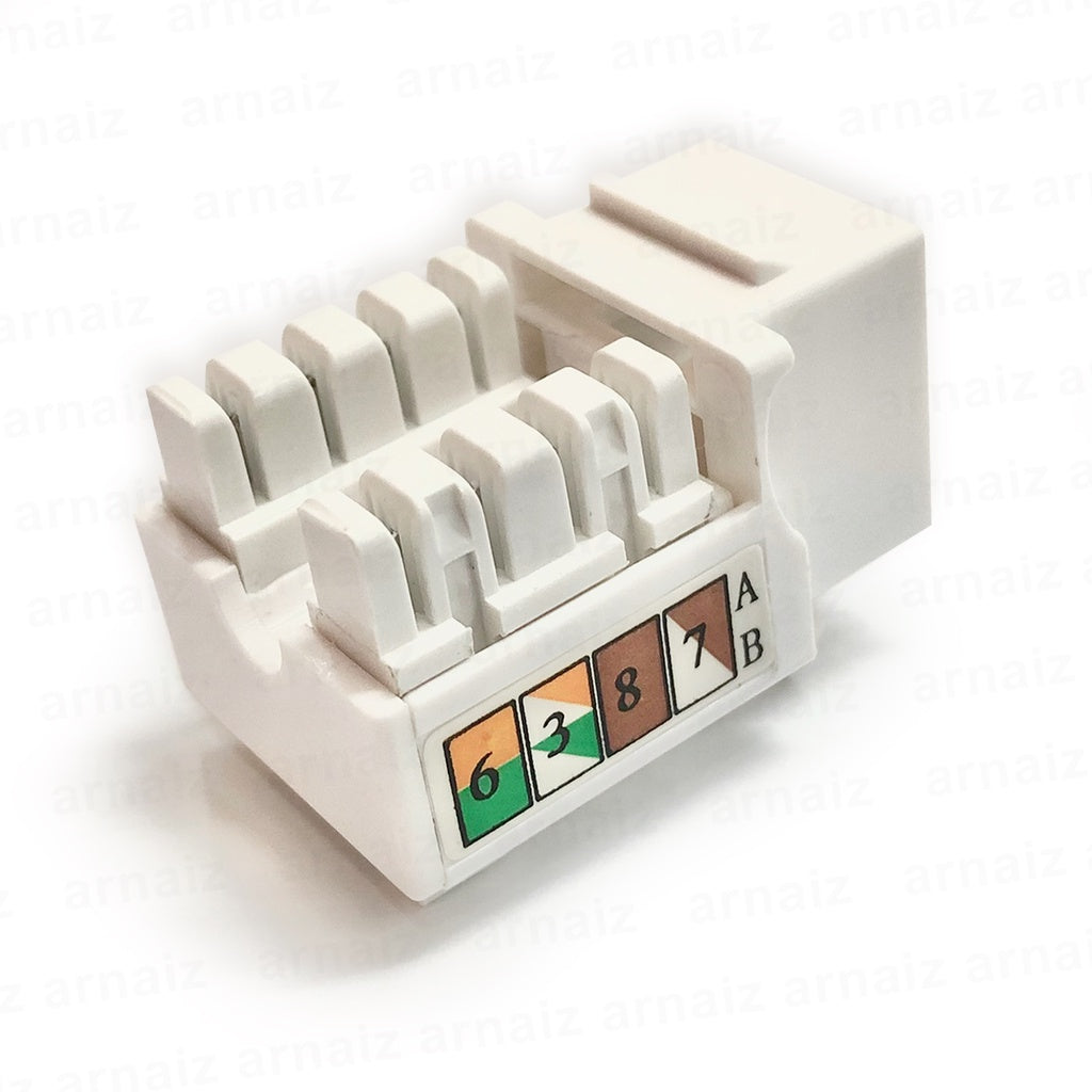 CAT5E RJ45 Keystone Jack Modular Jack Network Dual IDC RJ45 UTP Cat5e Jack Module Information Outlet