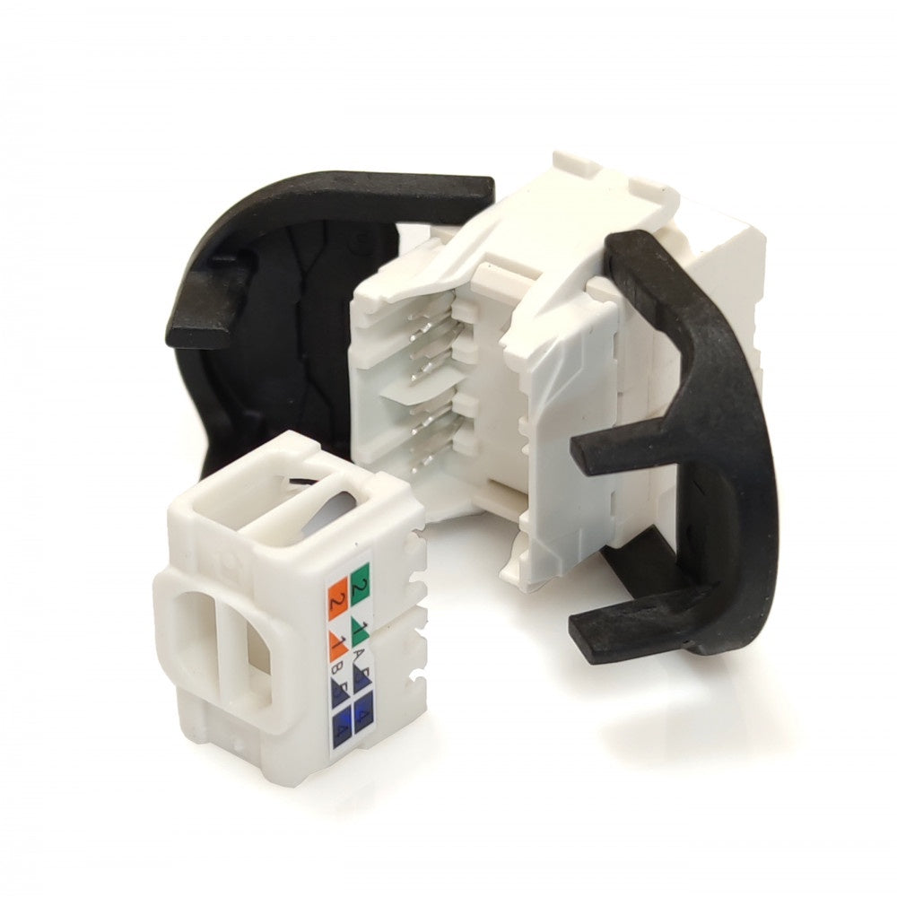 CAT6 RJ45 Keystone Jack UTP Key stone M-45-5 Shuttered Cat 6 UTP Tool less RJ45 3M Volition Style