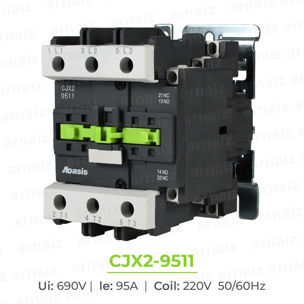 40A to 95A AC Magnetic Contactor CJX2 Contactors 4011 5011 6511 8011 9511 220V Aoasis Best Quality