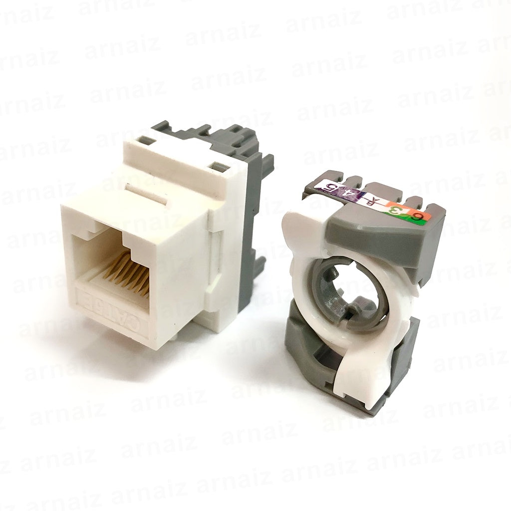 CAT5E IO Keystone Tool Less Tool Free Jack Connector Module RJ45 UTP Modular Jack Information Outlet