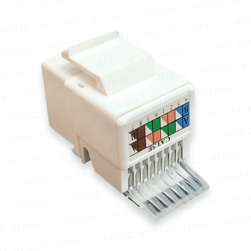 CAT5E IO Keystone UTP Network Keystone Jack Tool Less type Network Connector RJ45 Jack Information