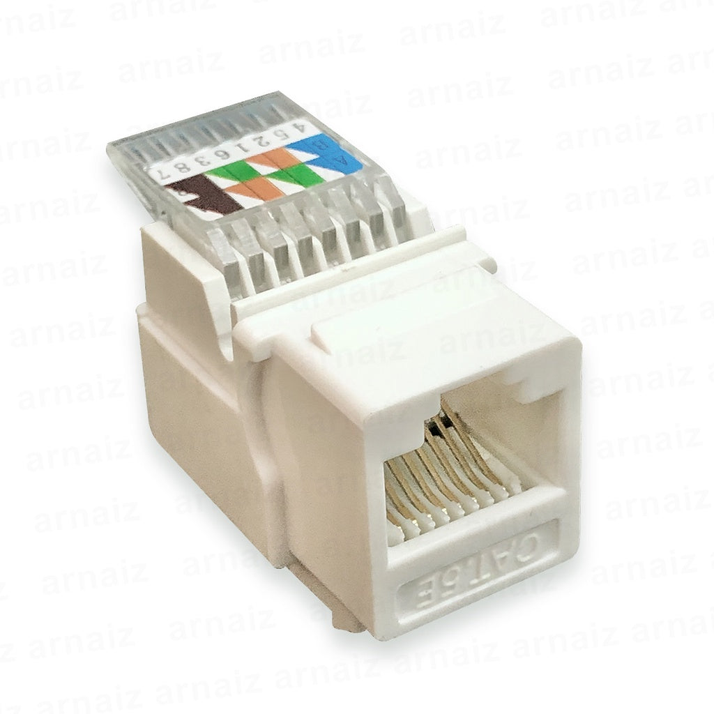 CAT5E IO Keystone UTP Network Keystone Jack Tool Less type Network Connector RJ45 Jack Information