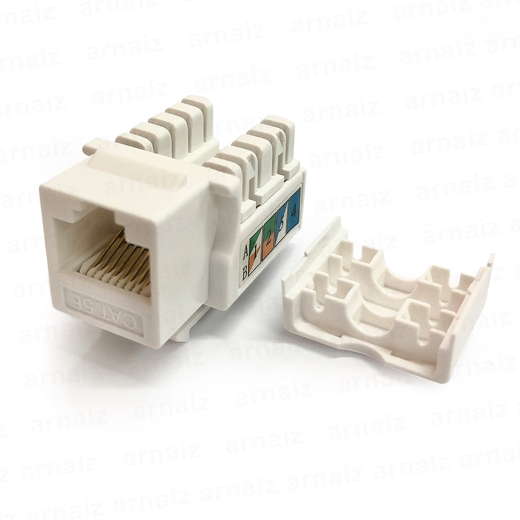CAT5E RJ45 Keystone Jack Modular Jack Network Dual IDC RJ45 UTP Cat5e Jack Module Information Outlet