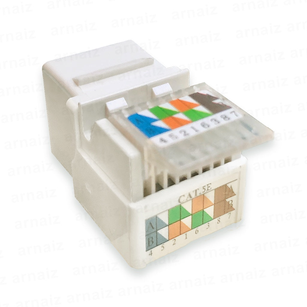 CAT5E IO Keystone UTP Network Keystone Jack Tool Less type Network Connector RJ45 Jack Information
