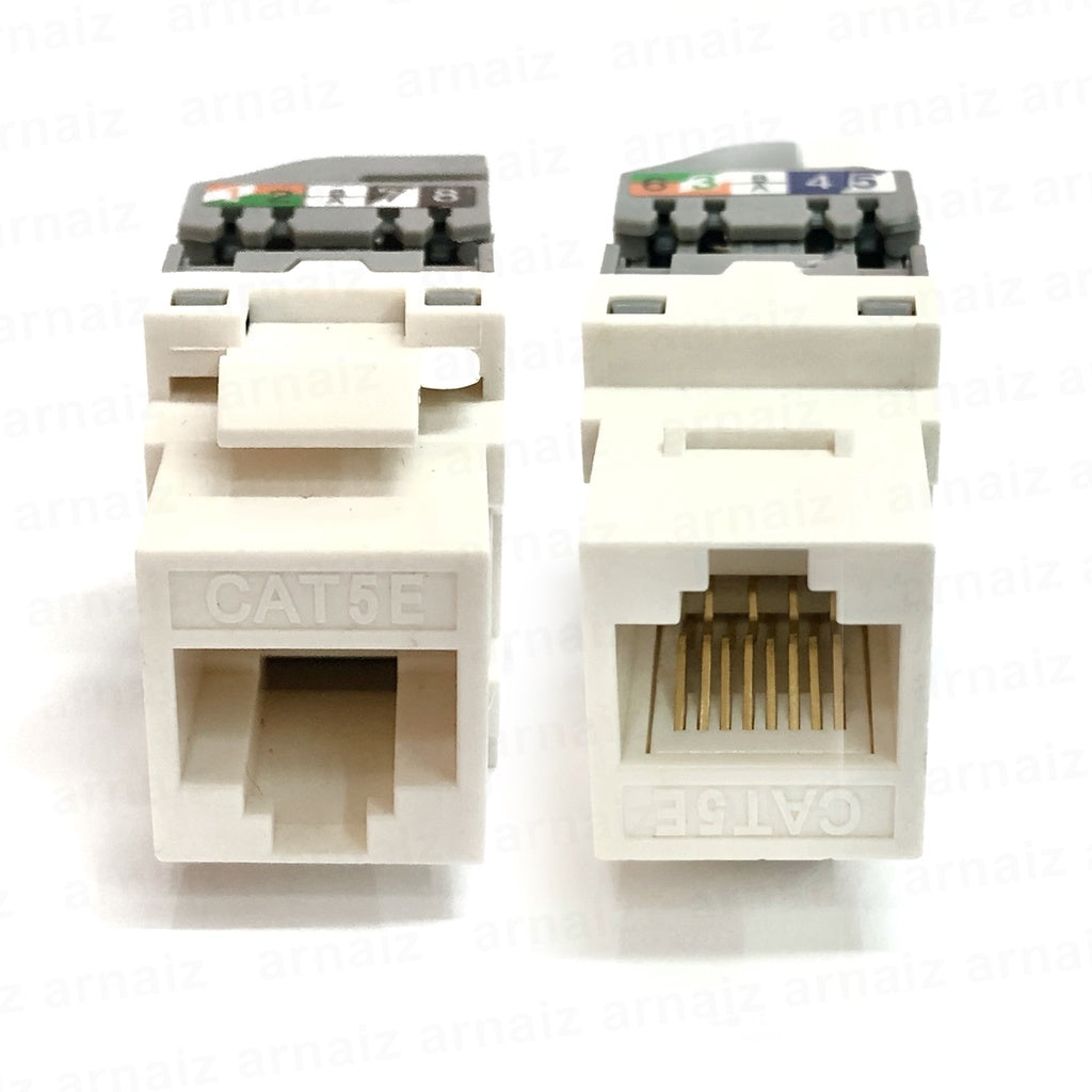 CAT5E IO Keystone Tool Less Tool Free Jack Connector Module RJ45 UTP Modular Jack Information Outlet