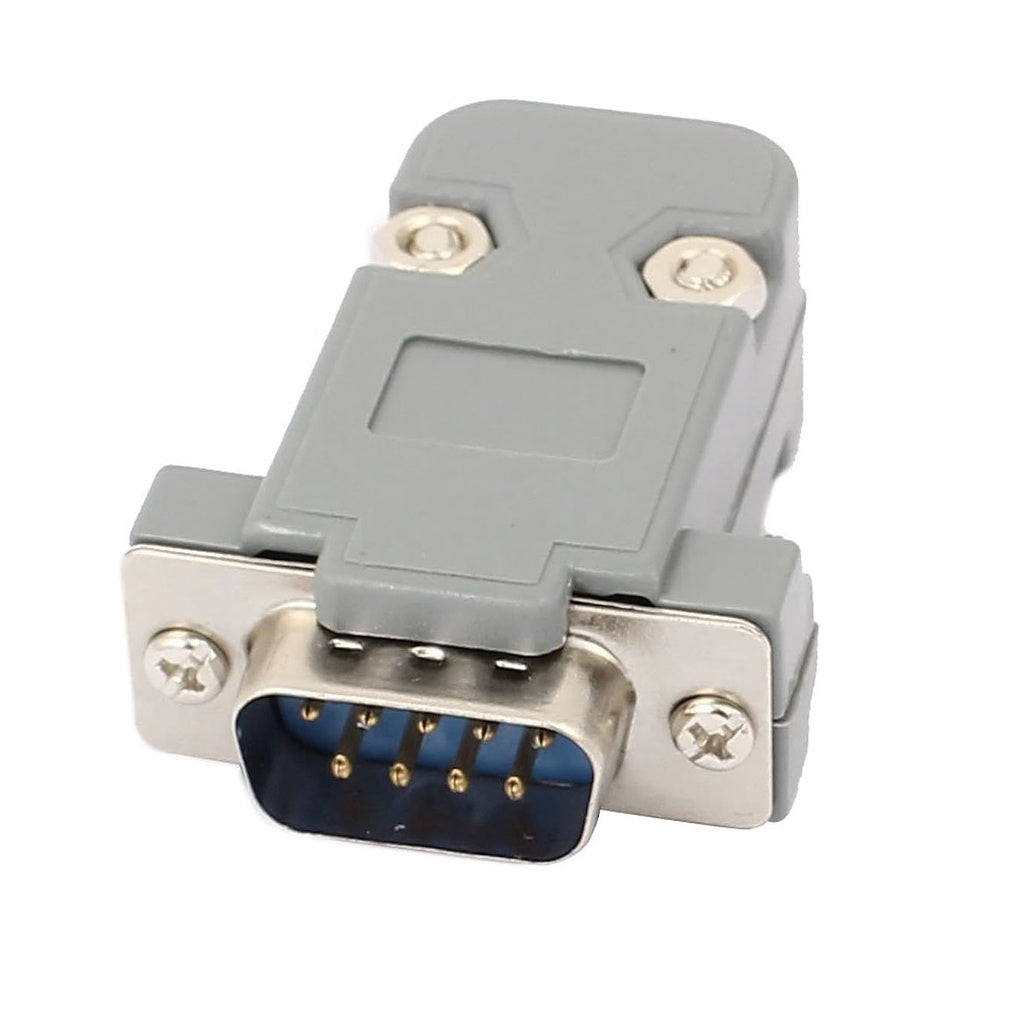 DB9 RS232 Male Connector with Socket D Sub 9 pin PCB Connector Male Connect with Cover Set