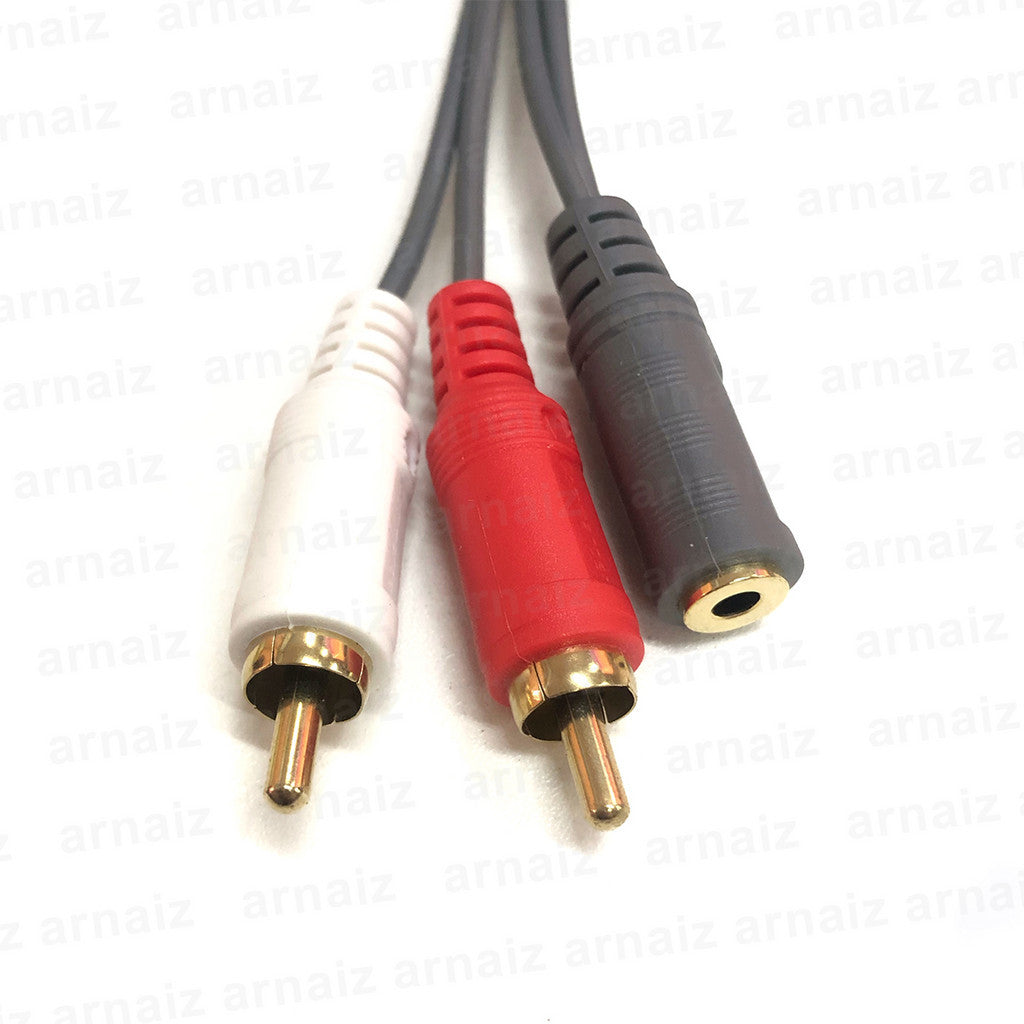LQD XLA-238DJ 2 RCA Plugs to 3.5mm Baby Stereo Jack Digital Audio Cable 1.5 meters CD MP3 Player