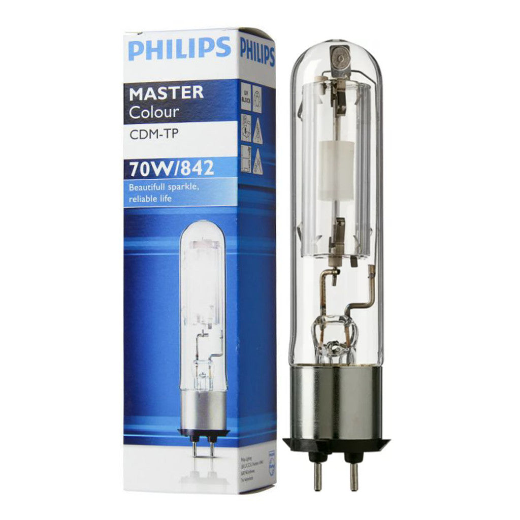 LQD Philips MASTERColour CDM-TP 70W/842 PG12-2 1CT/12 Universal Halogen Discharge Lamp