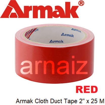 Armak Cloth Duct Tape - Red Mesh Duck Tape 2 inch x 82 feet or 48 mm x 25 meter