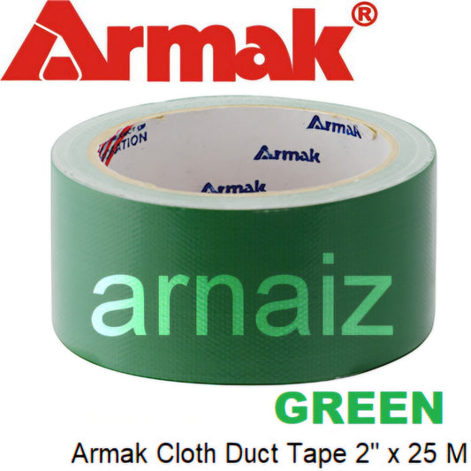 Armak Cloth Duct Tape - Green Mesh Duck Tape 2 inch x 82 feet or 48 mm x 25 meter