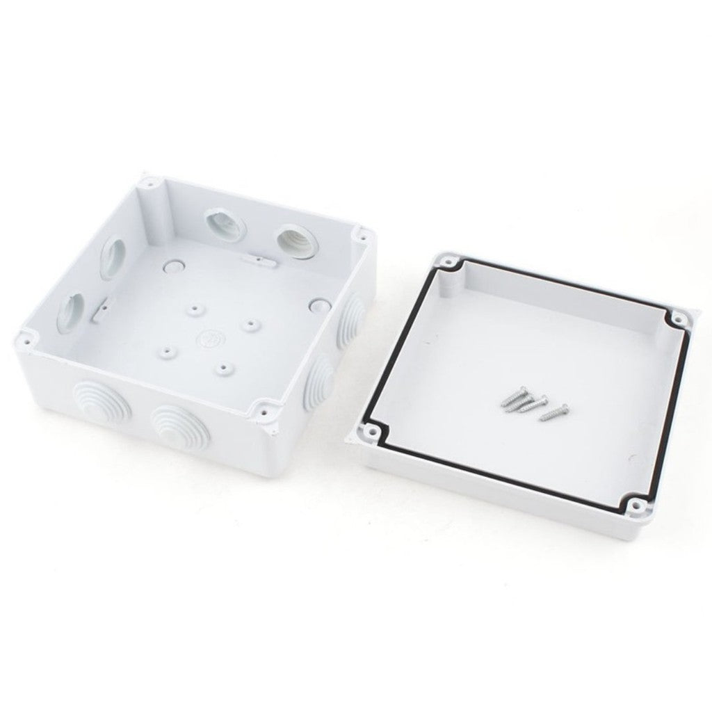 (10 pcs) 100x100x70mm IP65 Waterproof Outdoor Electrical CCTV Enclosure Square Junction Box White