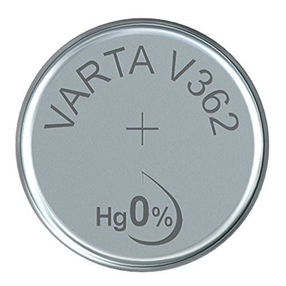 Varta V362 SR58 (1pc) 1.55v Silver Oxide Button Cell Battery in Blister Pack Varta V 362 SR721SW