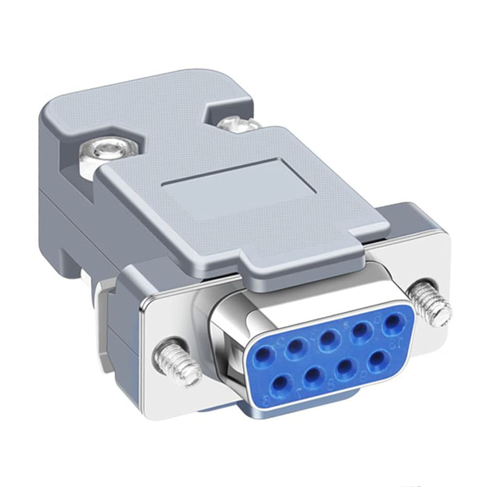 DB9 RS232 Female Connector with Socket D Sub 9 pin PCB Connector Female Connect with Cover Set