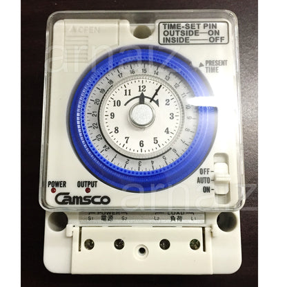 Camsco TB-35N Non Power Failure 24 Hours Timer Time Switch 15A