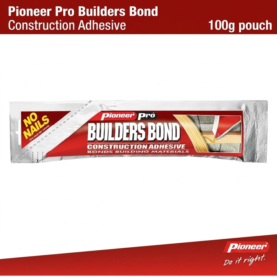 Pioneer Pro Builders Bond No Nails Construction Adhesive 100g Pouch