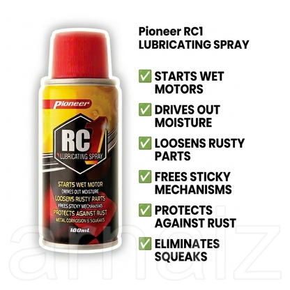 Pioneer RC1 Lubricating Spray 100mL Multi Purpose Lubricant